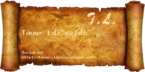 Tauer László névjegykártya
